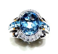 Anello Sommer Donna Luxury in Oro bianco Acquamarina 2.9 Ct 10058343-15 - 10058343-15
